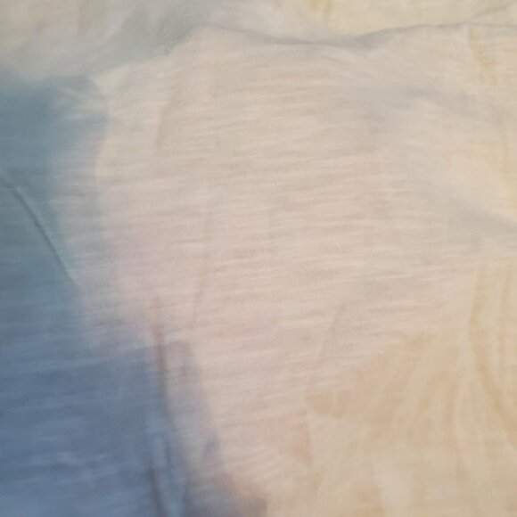 Chaps Women's White and Blue Button Up Blouse Cottagecore Boho Hippie Coastal - Picture 5 of 8